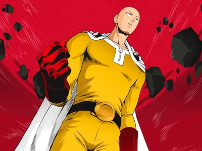 Плакат \"Ванпанчмен, One-Punch Man\", 60×40см (ID#1605626776), цена: 190 ₴,  купить на Prom.ua