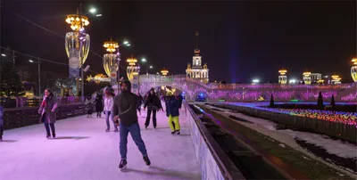 Лучшие катки в Москве. ВДНХ, Красная Пресня, Парк Горького, Сокольники -  Чемпионат