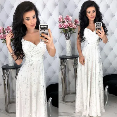 Фотографии белых платьев с разрезом на ноге
