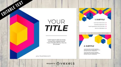 Vector business presentation powerpoint template design 17707021 Vector Art  at Vecteezy