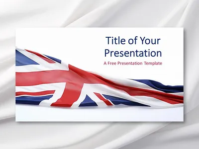 Flag of the United Kingdom Template for PowerPoint and Google Slides