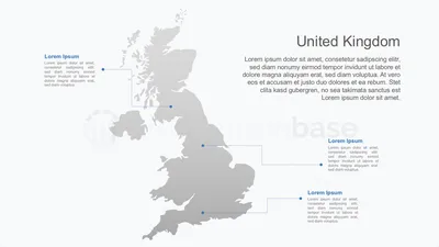 Presentation Base - PowerPoint map United Kingdom