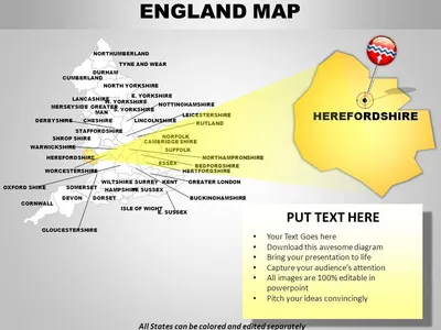 Map of the UK Infographics for Google Slides and PowerPoint