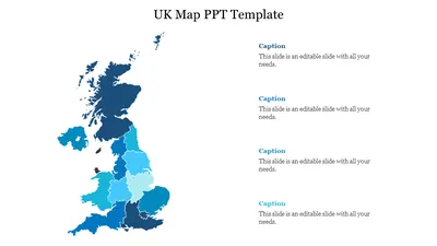 Presentation Base - PowerPoint map United Kingdom