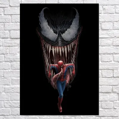 Плакат \"Веном и Человек-Паук, Venom, Spider-Man\", 60×43см (ID#782175487),  цена: 190 ₴, купить на Prom.ua