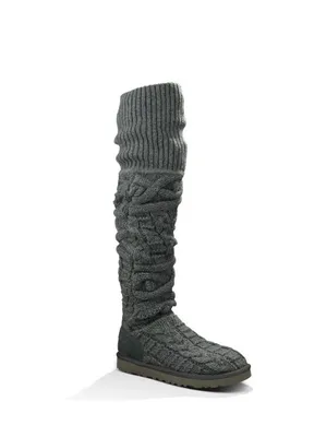 UGG Australia Argyle Knit Grey Вязаные серые угги |угги вязаные| купить  вязаные летние угги | UGG