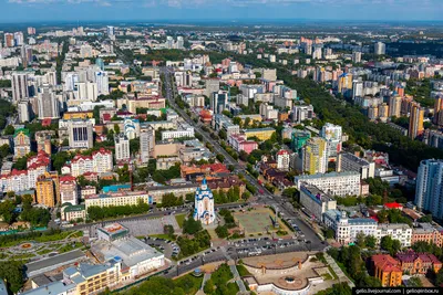 Хабаровск с высоты второй высотки города