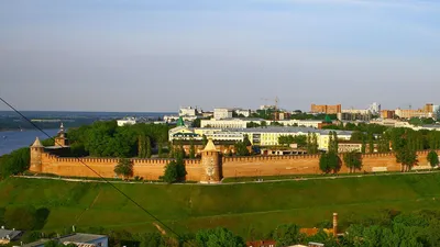 Виды Нижнего Новгорода. Часовая башня Нижегородского Кремля