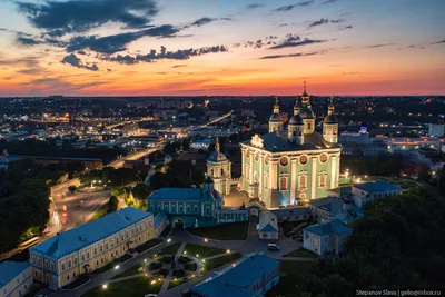 Смоленск с высоты — город-крепость