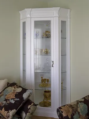 Шкаф-витрина для посуды угловой Аврора-15 — купить за 33263.00 руб. в  Москве по цене производителя!