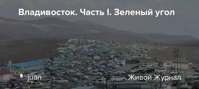 Авторынок Владивостока \"Зеленый Угол\" на 6000 мест