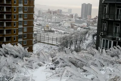 Ледяной ад Владивостока | Пикабу