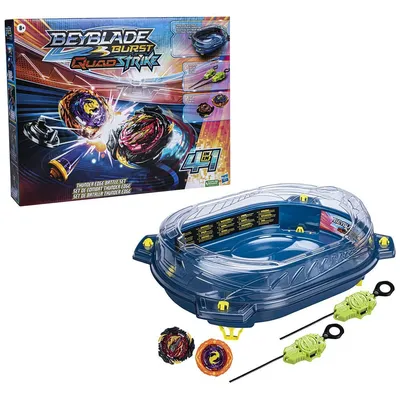 BEYBLADE Burst Quadstrike - Set De Batalla Thunder Edge Figure Beyblade  купить в интернет-магазине Интернет-магазин на Где Посылка, развивающие  игровые наборы и фигурки для детей Beyblade