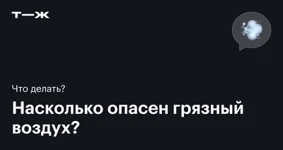 Исследование: грязный воздух сокращает жизнь людей на шесть лет | Sobaka.ru