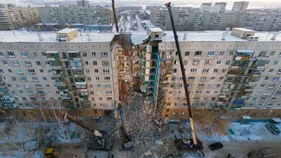 Последствия взрыва газа в доме в Магнитогорске