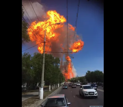 Взрыв газовой цистерны в Волгограде попал на видео :: Новости :: ТВ Центр