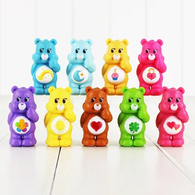 Купить Игрушки с мультфильма Заботливые Мишки ( Care Bears ) , 9 шт в Киеве  от компании \"Интернет магазин мягких игрушек и подарков \" Мишка Бублик \"\" -  653435456