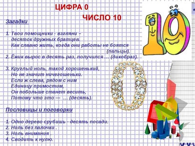 Веселые цифры от 1 до 10 - картинки для детей