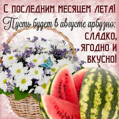 Последний месяц лета- это август,пора собрать на дачах урожай,И под грибы  начать готовить тару... | Herbs, Birthday greeting message, Months in a year