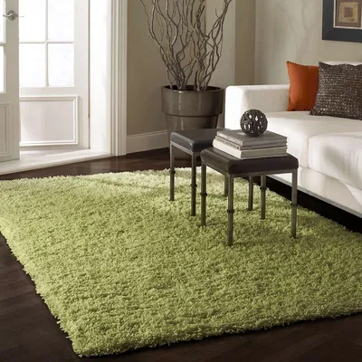 зеленый ковер под газон | Contemporary rugs, Rugs usa, White shag rug