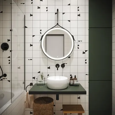 Зеркало для ванной с подсветкой Epperly Lighted Bathroom Mirror 50x50 см