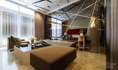 зеркальная стена в гостиной | Mirror wall living room, Living room decor,  Living room mirrors