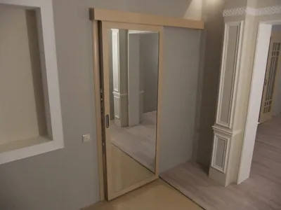 Раздвижные двери для шкафа купе и гардеробной 2500х1400 2шт, цельные  вставки из ЛДСП, зеркала, крашенного стекла, направляющая система в  комплекте, универсальный дизайн для прихожей, спальни и детской - купить с  доставкой по