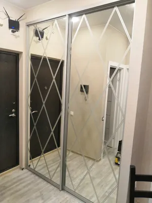 Купить двери-купе с зеркальными вставками в СПб на заказ