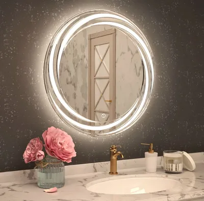 Зеркало для ванной с подсветкой Epperly Lighted Bathroom Mirror 50x50 см