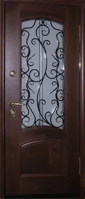 Входные металлические двери с ковкой