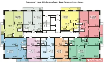 Жилой комплекс Сказочный лес в Казани - корпус Дом 4 \"Ясень\", (тип 2, дом  2.3)