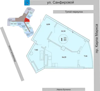 Третья очередь (17 секция) | Планировки квартир | ЖК Центральный (Самара)