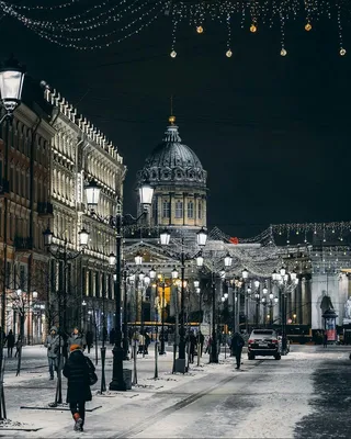 Зимний Санкт-Петербург, улица Малая Конюшенная | Пикабу