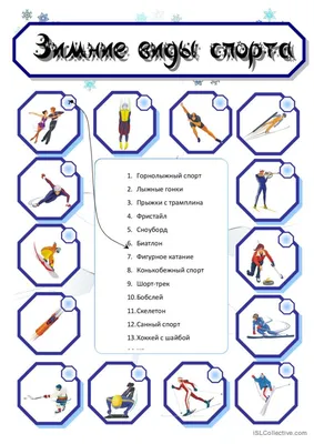 Зимние виды спорта: список, какие бывают группы и классификации