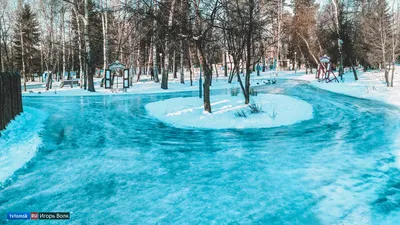 Первый ледовый городок открылся в Томске. Фоторепортаж