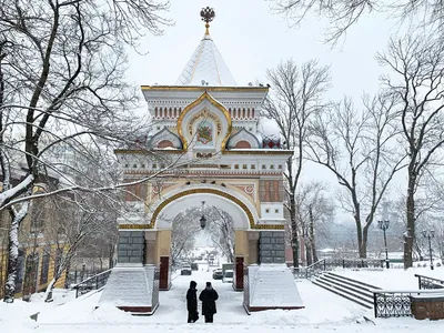 Зимний Владивосток фото фото