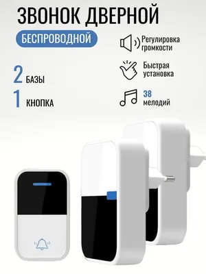 Звонок беспроводной TDM c загрузкой мелодий белый купить недорого в  интернет-магазине электротоваров Бауцентр